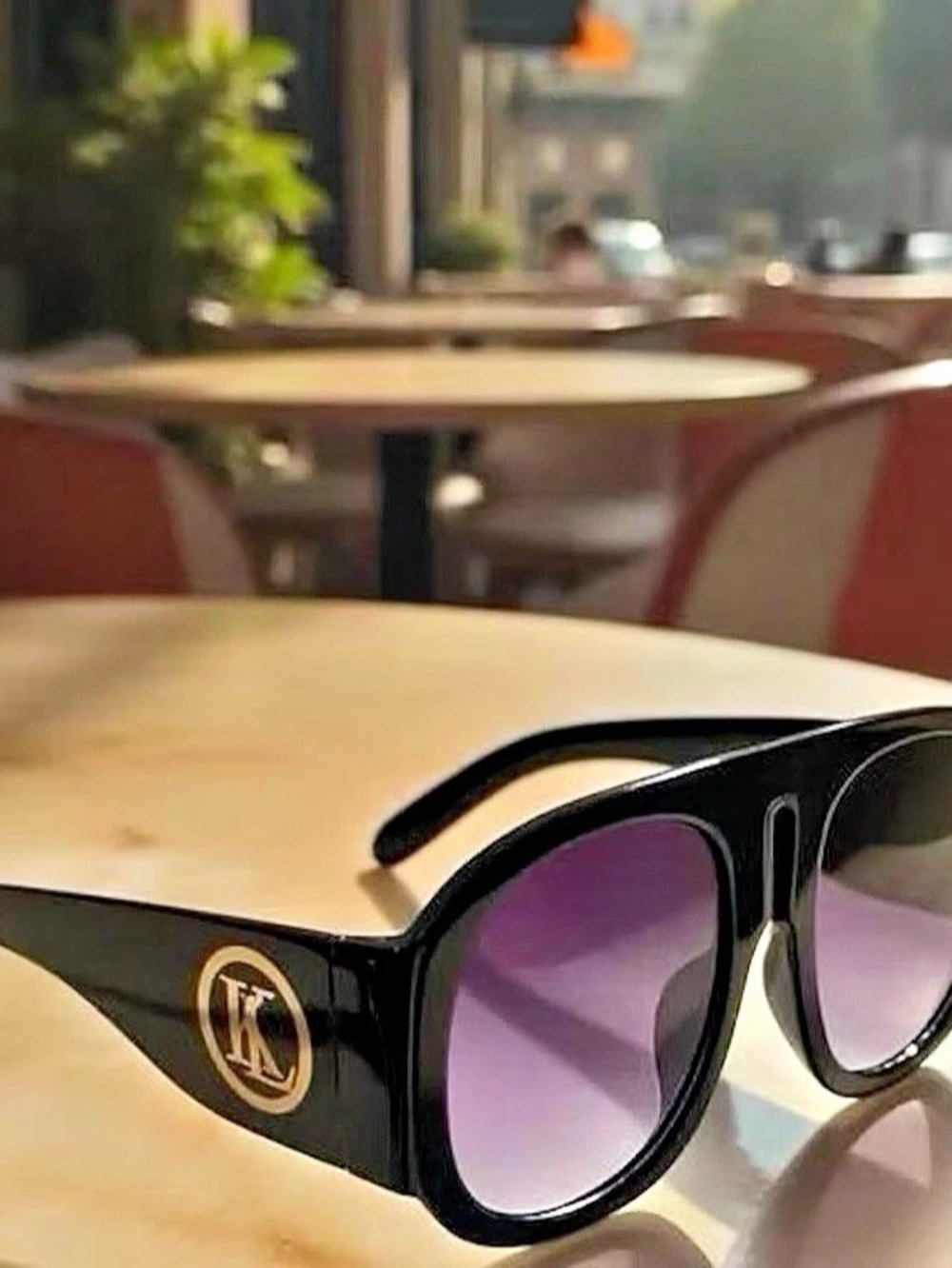 Black & Purple Sunglasses New